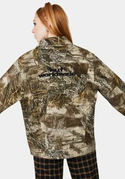 HUF Outerwear Camo Lincoln Trucker Jacket