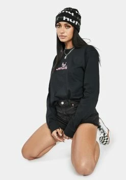 HUF Tops Drinking With The Devil Graphic Long Sleeve Tee