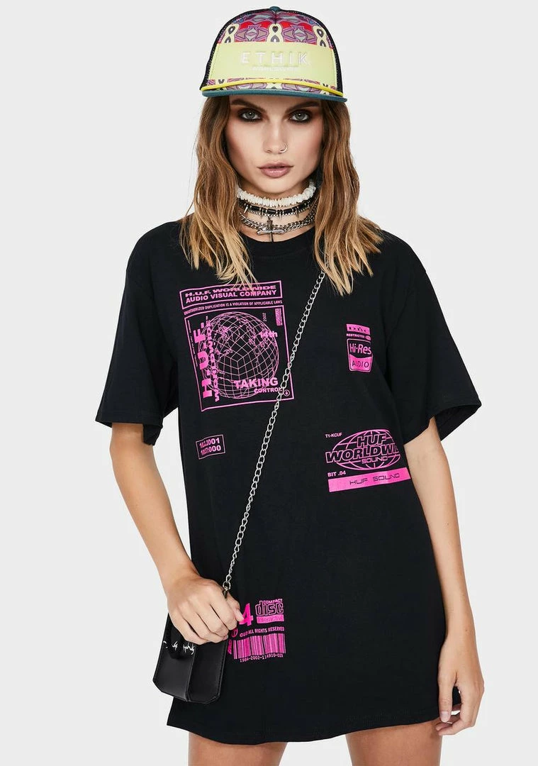 Best deal π HUF Tops Bit-6 Graphic Tee π 3 HUF Tops Bit-6 Graphic Tee