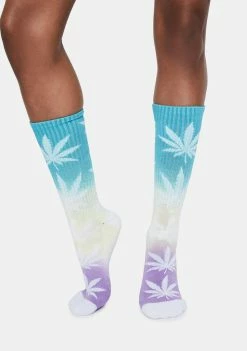 HUF Socks & Tights Aqua Plantlife Gradient Crew Socks