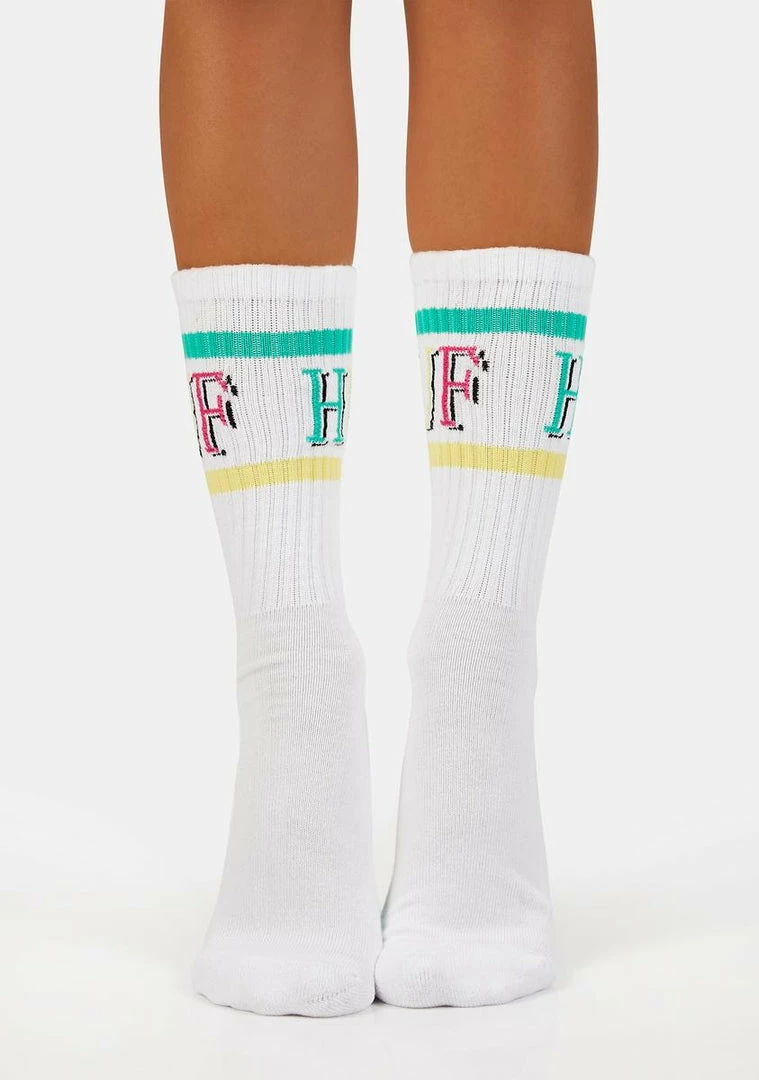 Flash Sale ๐ HUF ๐งฆ Socks & Tights Bliss 8-Bit Crew ๐งฆ Socks ๐ 4 HUF Socks & Tights Bliss 8-Bit Crew Socks