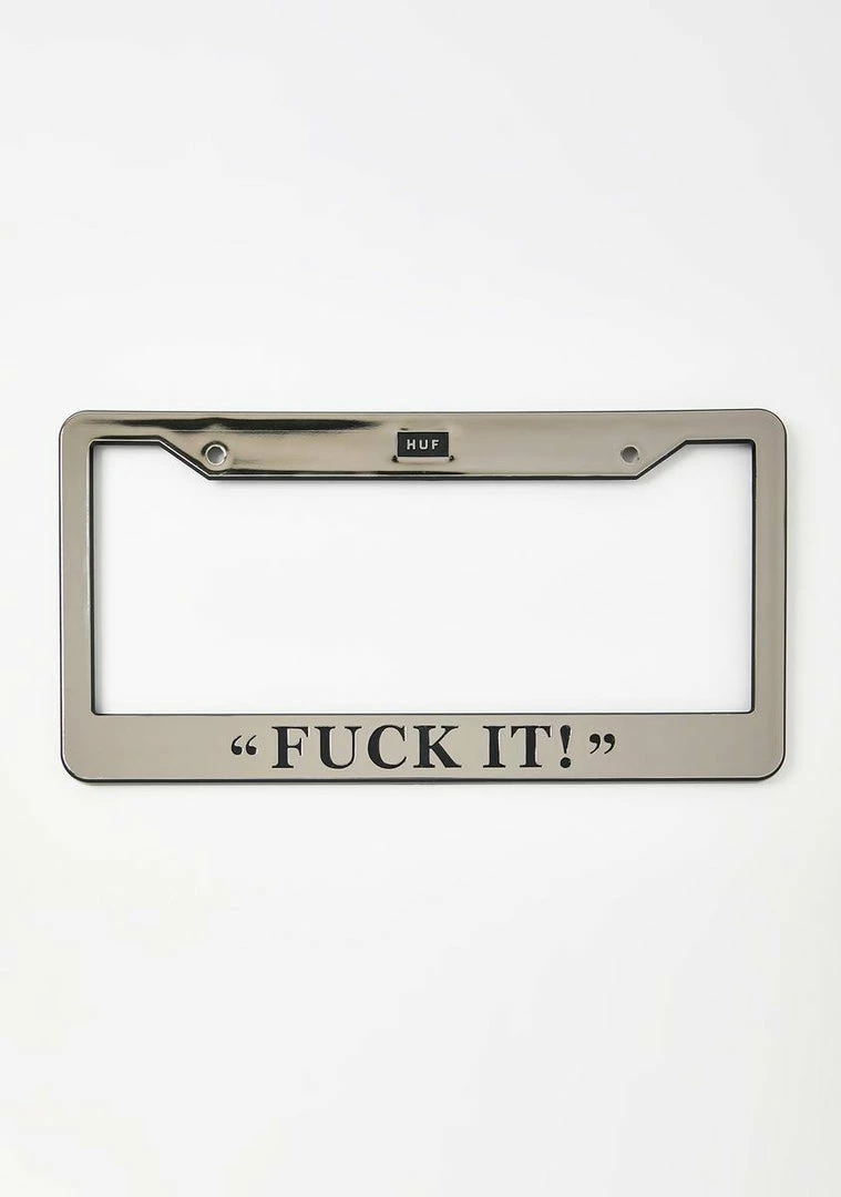 Hot Sale 😉 HUF Fuxx It License Plate Frame Other Shit ❤️ 5 HUF Fuxx It License Plate Frame Other Shit