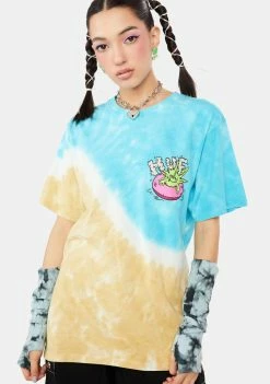 HUF Tops Life's A Beach Tie Dye Tee