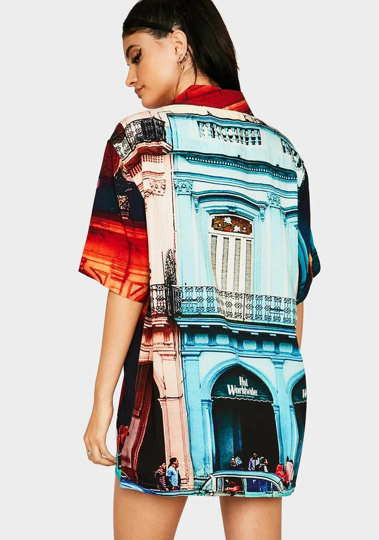 Best Sale 🛒 HUF Tops Havana Resort Button Up 👚 Shirt 🔥 4 HUF Tops Havana Resort Button Up Shirt