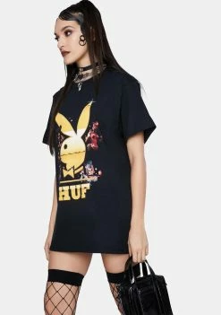HUF X Playboy Club Tour Graphic Tee Tops