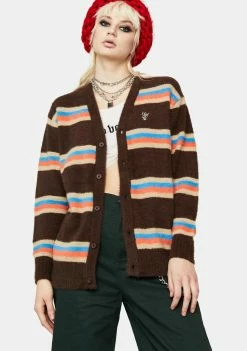 HUF 1984 Mohair Stripe Cardigan Sweater Tops