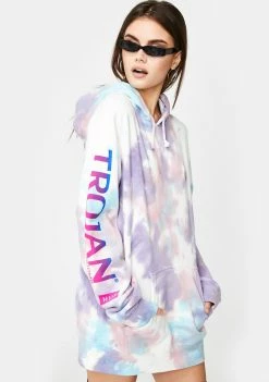 HUF Tops X Trojan Ecstasy Tie Dye Hoodie