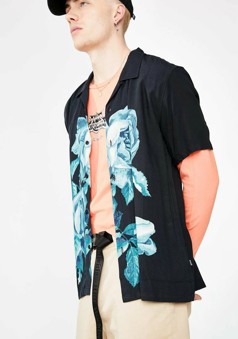 Deals โ HUF La Fleur Short Sleeve Woven ๐ Shirt ๐งจ 4 HUF La Fleur Short Sleeve Woven Shirt