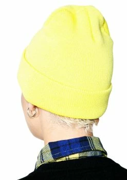 HUF X Thrasher Tour De Stoops Yellow Beanie Hats
