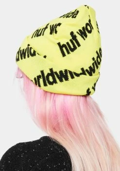 HUF Hats Yellow Campaign Knit Beanie