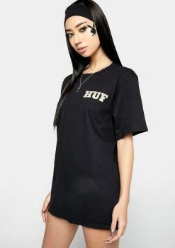 HUF Tops Playboy Black VVS Logo Graphic Tee