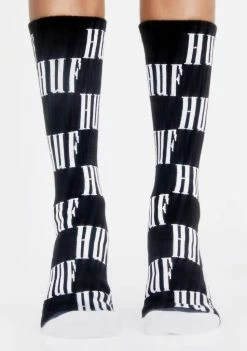 HUF Big Checkered Crew Socks