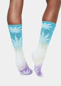 HUF Socks & Tights Aqua Plantlife Gradient Crew Socks