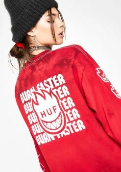 HUF Tops Spitfire Burn Faster Long Sleeve Tee