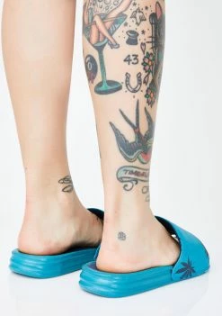 HUF Sandals Berry Plantlife Graphic Slides