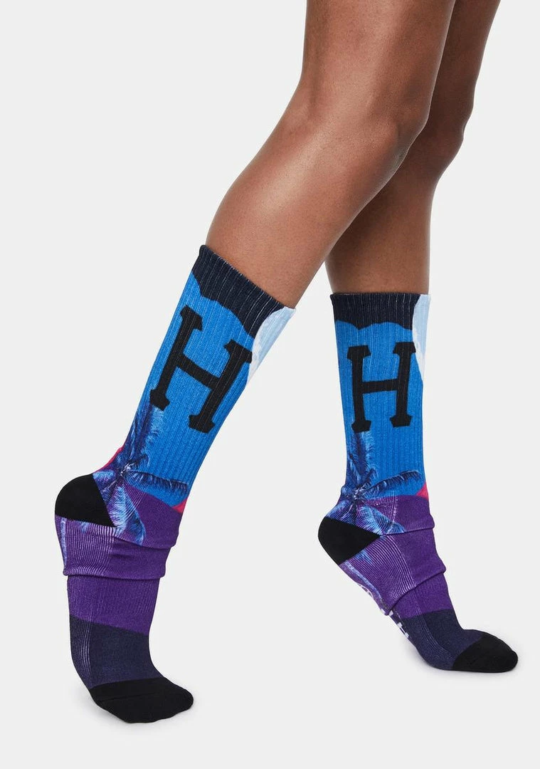 Coupon π€© HUF 𧦠Socks & Tights Grape Mirage Crew 𧦠Socks π 5 HUF Socks & Tights Grape Mirage Crew Socks