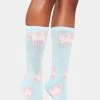 HUF Blue Plastic Hearts Crew Socks
