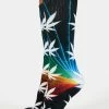 HUF Noir Digital Plantlife Crew Socks