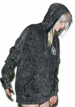 HUF Third Eye Acid Wash Pullover Hoodie Outerwear