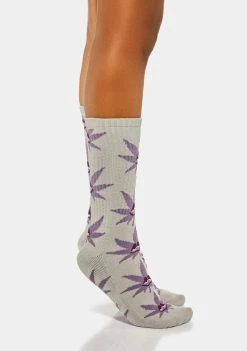 HUF Socks & Tights Grey Green Buddy Crew Socks