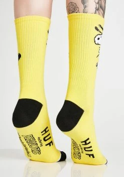 HUF Peanuts Snoopy Skates Crew Socks Socks & Tights