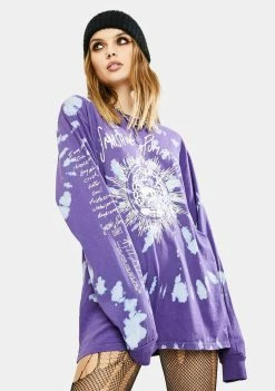 HUF Tops Siva Long Sleeve Graphic Tee