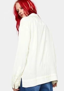 HUF Realize Long Sleeve Woven Top Tops