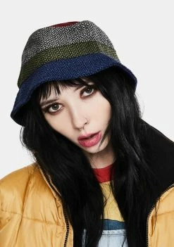 HUF Hats Pops Herringbone Bucket Hat