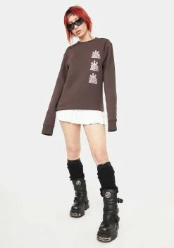 HUF Graphic Pullovers & Hoodies Crown Stack Graphic Crewneck