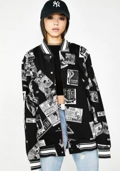 HUF Outerwear Peep Show Varsity Reversible Jacket