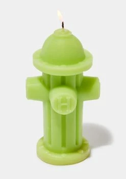 HUF Decor Green Hydrant Candle