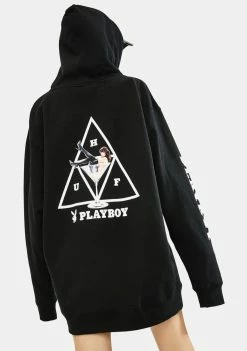 HUF X Playboy Bunny Triple Triangle Hoodie Tops