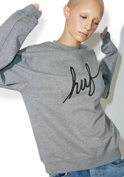 HUF Demi Script Crewneck Sweatshirt