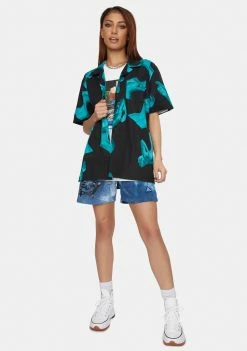 HUF Her Short Sleeve Resort Shirt Tops