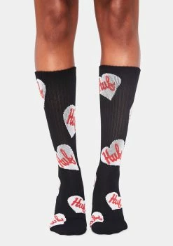 HUF Plastic Hearts Crew Socks Socks & Tights