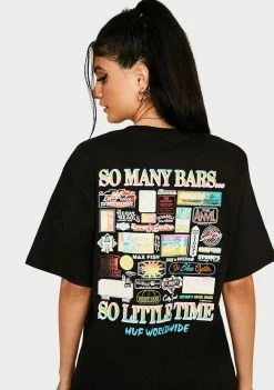 HUF Tops So Many Bars Graphic Tee