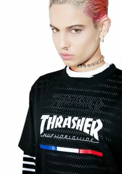 HUF Tops X Thrasher TDS Mesh Jersey