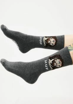 HUF Charcoal December Dudes Series Socks Socks & Tights