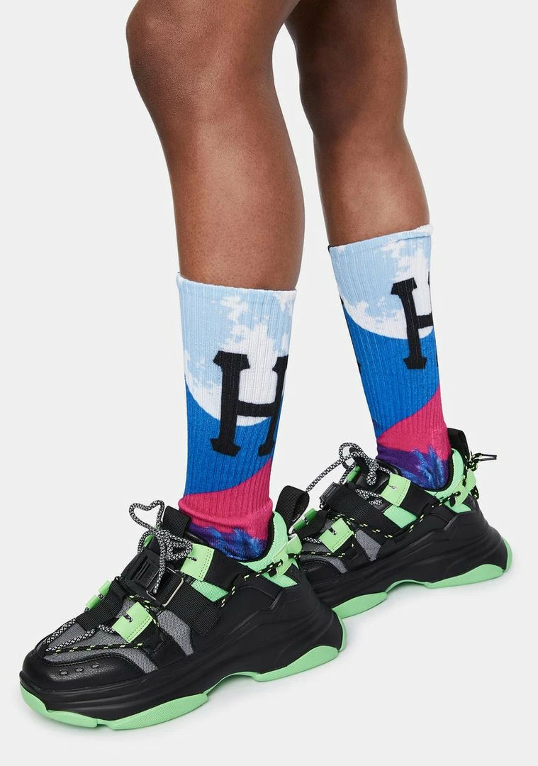 Coupon π€© HUF 𧦠Socks & Tights Grape Mirage Crew 𧦠Socks π 4 HUF Socks & Tights Grape Mirage Crew Socks
