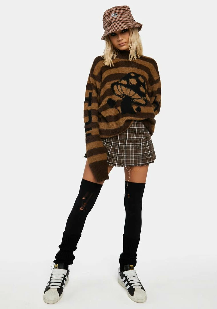 Wholesale ๐คฉ HUF Shroom Jacquard Knit Sweater ๐ 5 HUF Shroom Jacquard Knit Sweater