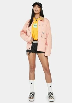 HUF Outerwear Coral Pink Remington Jacket