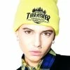 Coupon โ๏ธ HUF X Thrasher Tour De Stoops Yellow Beanie Hats ๐งจ 2 HUF X Thrasher Tour De Stoops Yellow Beanie Hats