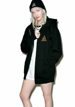 HUF X Obey Icon Zip Hoodie Outerwear