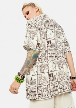 HUF Day In The Life Woven Top