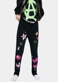 HUF Bottoms Black Kei Fleece Pant