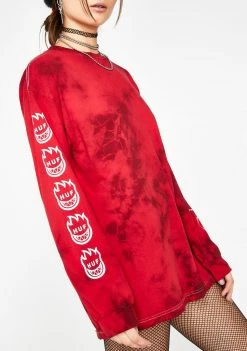 HUF Tops Spitfire Burn Faster Long Sleeve Tee