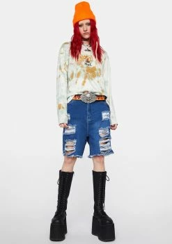 HUF Tops Tie Dye Shroom Long Sleeve Tee