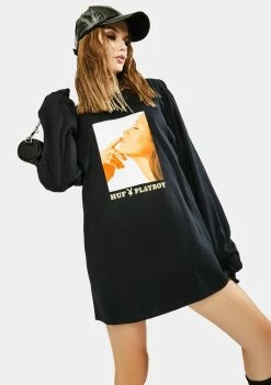 HUF Tops X Playboy Lust For Life Long Sleeve Tee