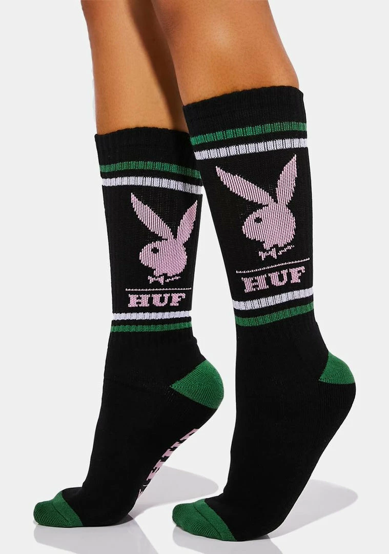 Top 10 ๐ HUF ๐งฆ Socks & Tights Playboy Rabbit Head Crew ๐งฆ Socks ๐ 3 HUF Socks & Tights Playboy Rabbit Head Crew Socks
