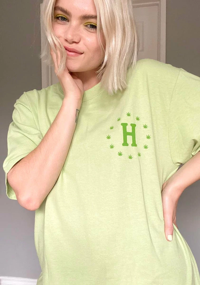 Discount π₯ HUF Tops Pistachio Galaxy Strains Graphic Tee π 4 HUF Tops Pistachio Galaxy Strains Graphic Tee